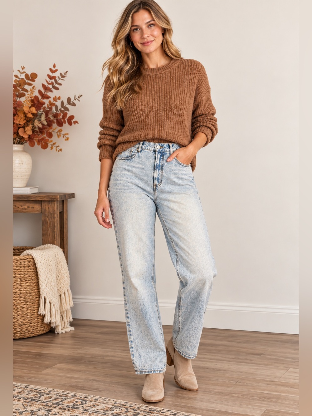 Frye Women’s Size 14 Light Wash High Rise Straight Leg Jeans Relaxed Fit